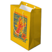 友だち™ |あなたはのロブスター図鮮やか形 ミディアムペーパーバッグ (裏面アングル)