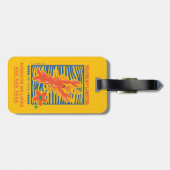 友だち™ |あなたはのロブスター図鮮やか形 ラゲッジタグ (裏面横)