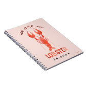 友だち™ |あなたは私のロブスター水彩画 ノートブック (右側)