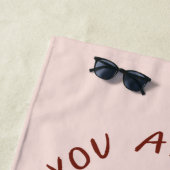 友だち™ |あなたは私のロブスター水彩画 ビーチタオル (インサイチュ)