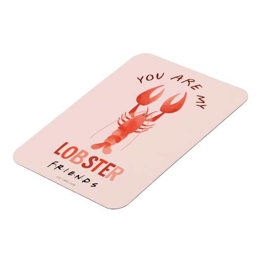 友だち™ |あなたは私のロブスター水彩画 マグネット (左側)