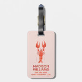 友だち™ |あなたは私のロブスター水彩画 ラゲッジタグ (裏面縦)