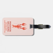 友だち™ |あなたは私のロブスター水彩画 ラゲッジタグ (裏面横)