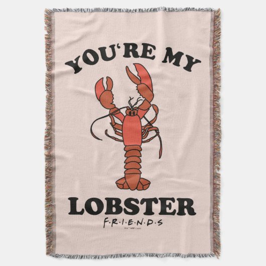 友だち™ |あなたは私のロブスター-クラシックタイポグラフィ スローブランケット (正面縦)