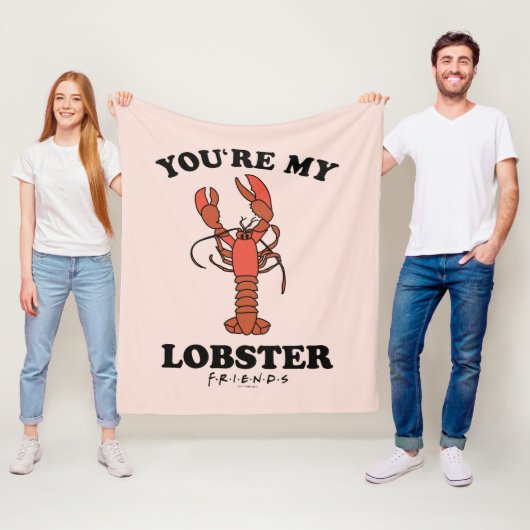 友だち™ |あなたは私のロブスター-クラシックタイポグラフィ フリースブランケット (インサイチュ)