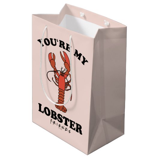友だち™ |あなたは私のロブスター-クラシックタイポグラフィ ミディアムペーパーバッグ (裏面アングル)