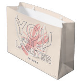 友だち™ |あなたは私のロブスター ラージペーパーバッグ (裏面アングル)