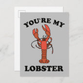 友だち™ |あなたは自分のロブスター インビテーションポストカード (正面/裏面)