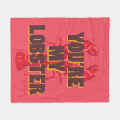 友だち™ |あなたは自分のロブスター フリースブランケット (正面(横))