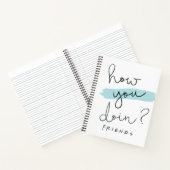 友だち™ |お元気？ ノートブック (内部)