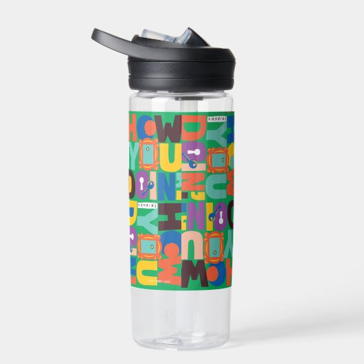 友だち™ |お客様のパター鮮やかン ウォーターボトル (右面)