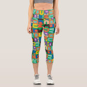 友だち™ |お客様のパター鮮やかン カプリレギンス (正面)