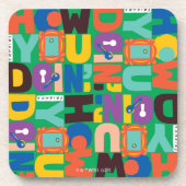 友だち™ |お客様のパター鮮やかン コースター (正面)