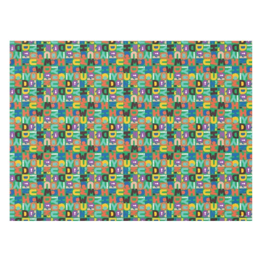 友だち™ |お客様のパター鮮やかン テーブルクロス (正面(横))