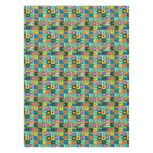 友だち™ |お客様のパター鮮やかン テーブルクロス (正面)