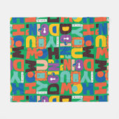 友だち™ |お客様のパター鮮やかン フリースブランケット (正面(横))