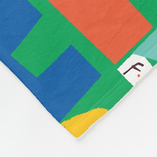 友だち™ |お客様のパター鮮やかン フリースブランケット (角)