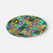 友だち™ |お客様のパター鮮やかン ペーパープレート (アングル)