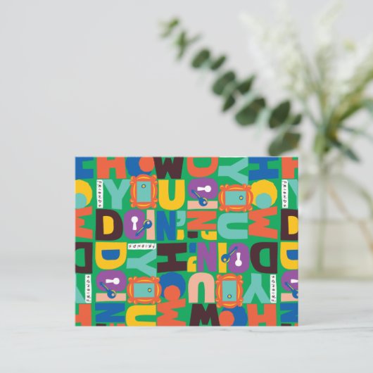 友だち™ |お客様のパター鮮やかン ポストカード (スタンド正面)