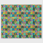 友だち™ |お客様のパター鮮やかン ラッピングペーパー (フラット)