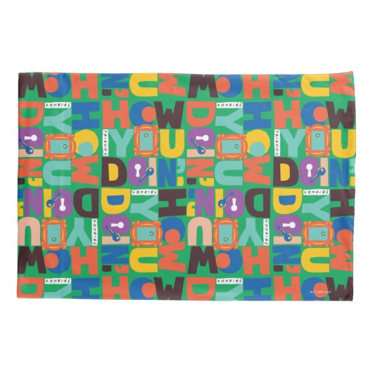 友だち™ |お客様のパター鮮やかン 枕カバー (裏面)