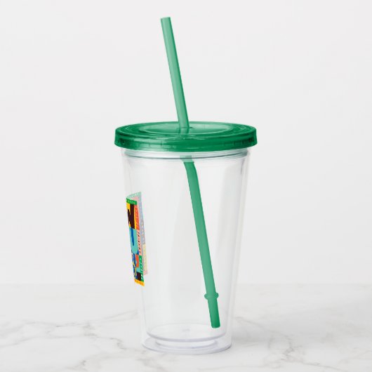 友だち™ |お客様の取り組み – グラフ鮮やかィック アクリルタンブラー (左)