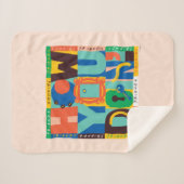 友だち™ |お客様の取り組み – グラフ鮮やかィック シェルパブランケット (正面(横))