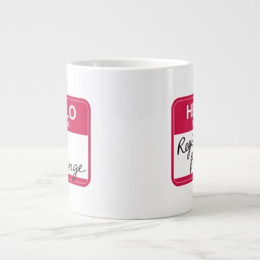 友だち™ |こんにちは私の名前はRegina Phalange ジャンボコーヒーマグカップ (正面)