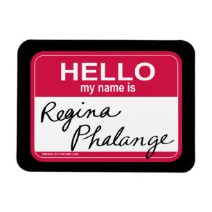 友だち™ こんにちは私の名前はRegina Phalange マグネット