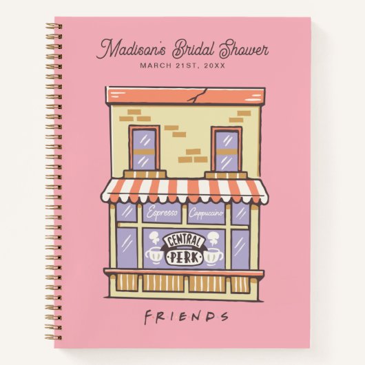 友だち™ |の結婚ブライダルシャワーギフトリスト ノートブック (正面)