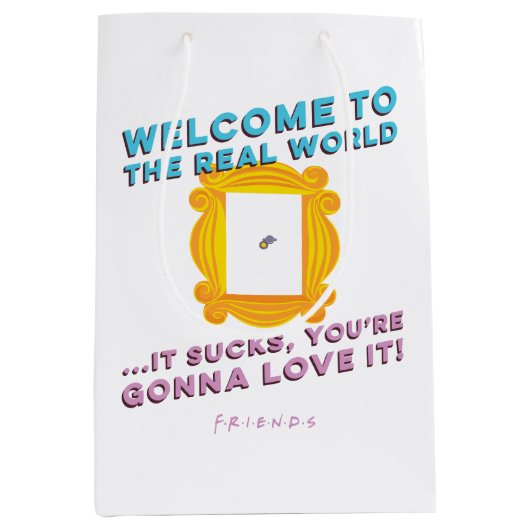 友だち™ |ようこそ実在世界へ- Peephole ミディアムペーパーバッグ (正面)