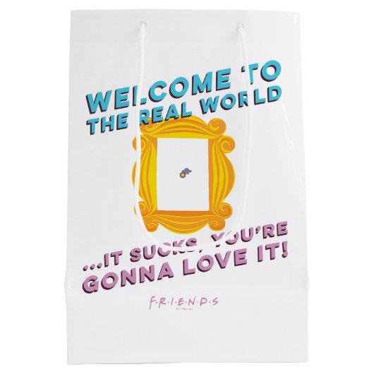 友だち™ |ようこそ実在世界へ- Peephole ミディアムペーパーバッグ (裏面)