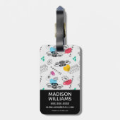 友だち™ |アイコンパターン ラゲッジタグ (裏面縦)