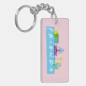 友だち™ |アイコン付きロゴ キーホルダー (正面左)