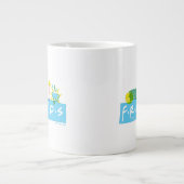 友だち™ |アイコン付きロゴ ジャンボコーヒーマグカップ (正面)