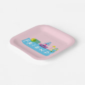 友だち™ |アイコン付きロゴ ペーパープレート (傾斜あり)