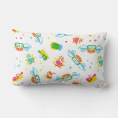 友だち™ |アイコン付きロゴ ランバークッション (裏面)