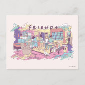 友だち™ | アパートメントカートゥーン ポストカード (正面)