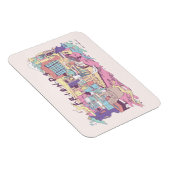 友だち™ | アパートメントカートゥーン マグネット (右側)