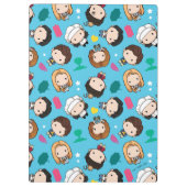 友だち™ |キャラクターチビ（小さくかわいく書いた感じ）パターン クリップボード (裏面)