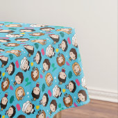 友だち™ |キャラクターチビ（小さくかわいく書いた感じ）パターン テーブルクロス (インサイチュ)