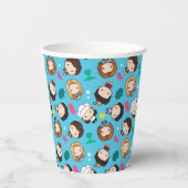 友だち™ |キャラクターチビ（小さくかわいく書いた感じ）パターン 紙コップ (正面)