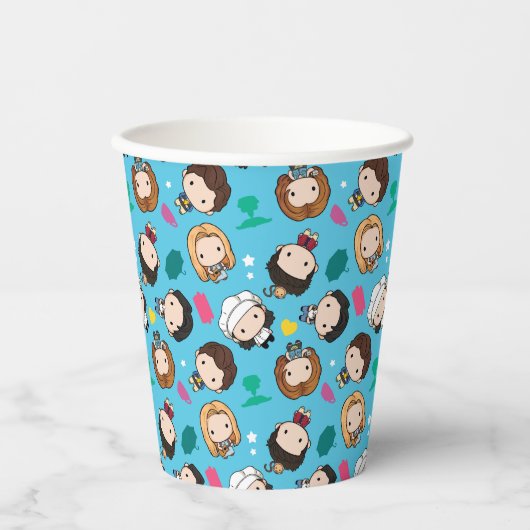 友だち™ |キャラクターチビ（小さくかわいく書いた感じ）パターン 紙コップ (正面)