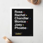 友だち™ |キャラクター名 ノートカード (正面/裏面インサイチュ)