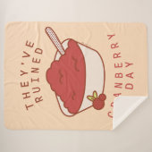 友だち™ |クランベリーの日を台無しにした シェルパブランケット (正面(横))