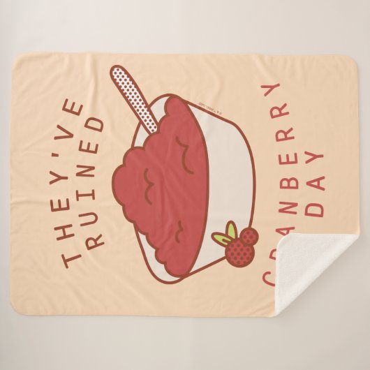 友だち™ |クランベリーの日を台無しにした シェルパブランケット (正面(横))