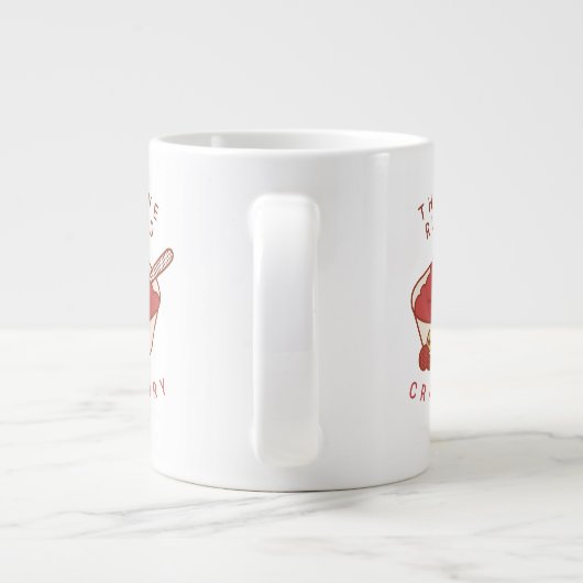 友だち™ |クランベリーの日を台無しにした ジャンボコーヒーマグカップ (裏面)