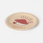 友だち™ |クランベリーの日を台無しにした ペーパープレート (アングル)
