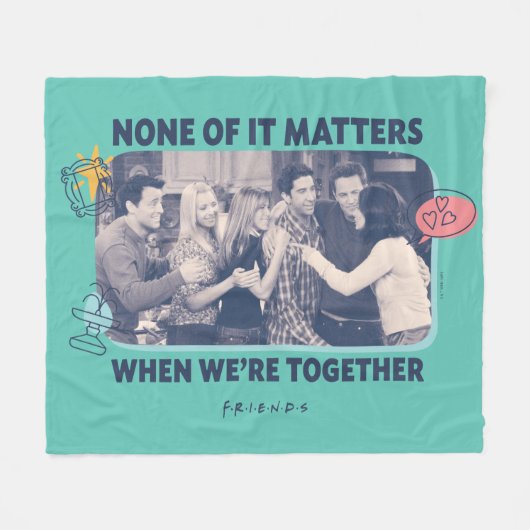 友だち™ |グループ・ハグ フリースブランケット (正面(横))