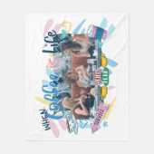 友だち™ |コーヒーが命の時 フリースブランケット (正面)